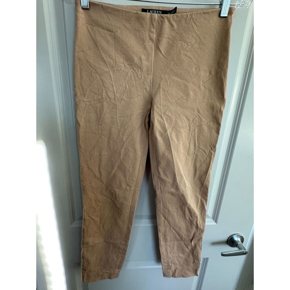 Lauren Ralph Lauren Tan Skinny Cropped Work Pants Women's Sz 2P